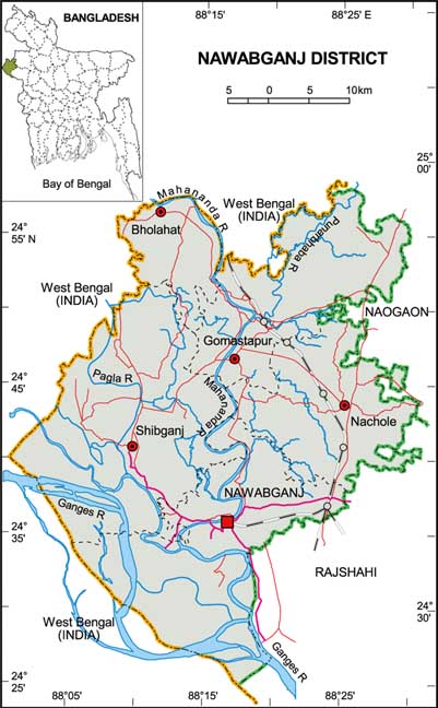 Map Chapai Nawabganj